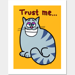 trust me cat Posters and Art